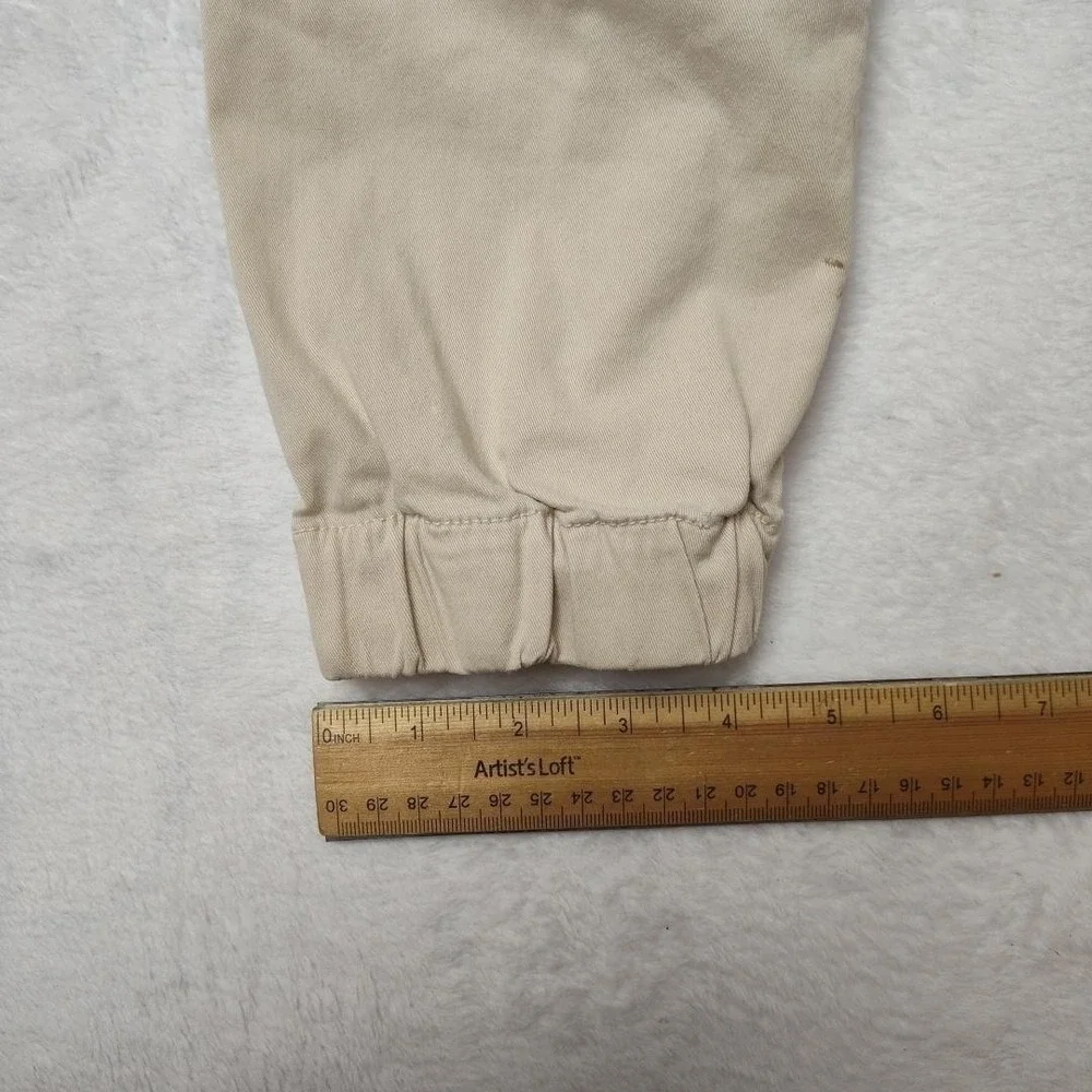 Bearbottom‎ Pants Mens 30x28 Beige Jogger Elastic Waist Cuffed Stretch Casual